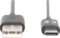 Digitus AK-300154-018-S High Speed USB-A apa - USB-C apa Adat és töltőkábel 1,8m - Fekete