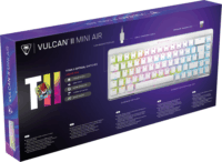 Turtle Beach Vulcan II Mini Air Mechanikus Vezetékes és Wireless Gaming Billentyűzet DE - Fehér