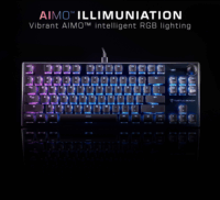 Turtle Beach Vulcan TKL AIMO Mechanikus Vezetékes Gaming Billentyűzet DE - Fekete