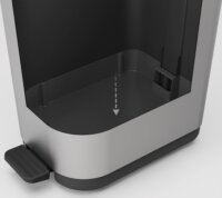 Rotho Ribo White 35 literes pedálos műanyag szemetes - Fehér