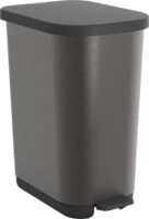 Rotho Ribo Graphite 35 literes pedálos műanyag szemetes - Fekete