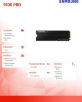 SAMSUNG 4TB 9100 PRO Heatsink PCIe NVMe M.2 2280 SSD