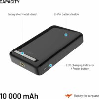 Fixed MagZen 10 Pro MagSafe Powerbank 10000mAh 30W - Fekete