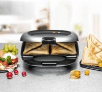 Rommelsbacher ST 1000 melegszendvics sütő 950W - Ezüst/Fekete