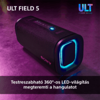 Sony ULT Field 5 Bluetooth hordozható hangszóró 15 Watt - Fekete