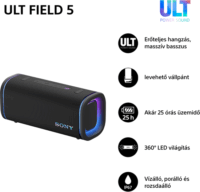 Sony ULT Field 5 Bluetooth hordozható hangszóró 15 Watt - Fekete