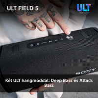 Sony ULT Field 5 Bluetooth hordozható hangszóró 15 Watt - Fekete