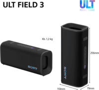 Sony ULT Field 3 Bluetooth hordozható hangszóró 5 Watt - Fekete