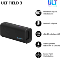 Sony ULT Field 3 Bluetooth hordozható hangszóró 5 Watt - Fekete