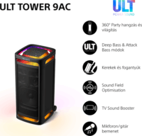 Sony ULT Tower 9 Bluetooth party hangszóró 1800 Watt - Fekete
