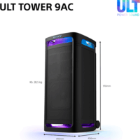 Sony ULT Tower 9 Bluetooth party hangszóró 1800 Watt - Fekete