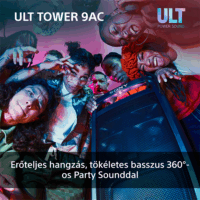 Sony ULT Tower 9 Bluetooth party hangszóró 1800 Watt - Fekete