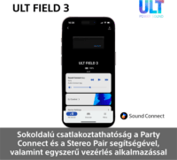 Sony ULT Field 3 Bluetooth hordozható hangszóró 5 Watt - Szürke