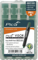 Pica VISOR permanent jelölőkréta utántöltő 10mm - Zöld (4db/csomag)