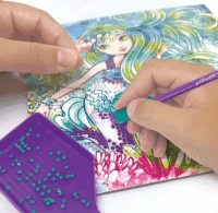 Nebulous Stars Díszíts szám szerint Képkészítő kreatív füzet - Marinia és Coralia