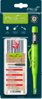Pica DRY "2B" Asztalos Grafitceruza készlet utántöltő heggyel és beépített hegyezővel - Zöld