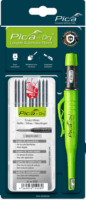 Pica DRY "2B" Jelölő Grafitceruza készlet utántöltő heggyel és beépített hegyezővel - Zöld