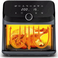 Tefal EY855BE0 Easy Fry Mega AirFryer Forrólevegős sütő 7,5L 1700 Watt - Fekete