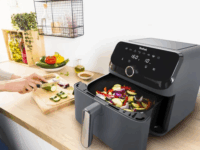 Tefal EY855BE0 Easy Fry Mega AirFryer Forrólevegős sütő 7,5L 1700 Watt - Fekete