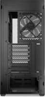 Sharkoon AK6 Midi Torony Számítógépház + 4db 120mm RGB ventilátor - Fekete