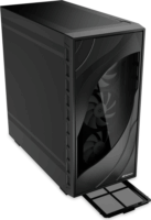 Sharkoon Rebel C80M Midi Torony Számítógép + 4db 120mm RGB ventilátor - Fekete