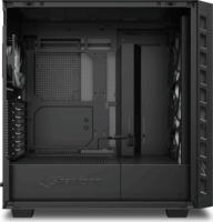 Sharkoon Rebel C80M Midi Torony Számítógép + 4db 120mm RGB ventilátor - Fekete
