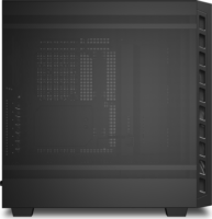 Sharkoon Rebel C80M Midi Torony Számítógép + 4db 120mm RGB ventilátor - Fekete