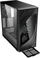 Sharkoon Rebel C80G RGB Midi Torony Számítógépház + 4db 120mm ARGB ventilátor - Fekete