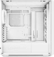 Sharkoon Rebel C70G Midi Torony Számítógépház + 4db 120mm RGB ventilátor - Fehér