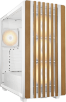 Sharkoon Rebel C70G Midi Torony Számítógépház + 4db 120mm RGB ventilátor - Fehér