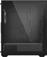 Sharkoon VK2 Midi Torony Számítógépház + 3db 120mm + 1db 120mm RGB ventilátor - Fekete