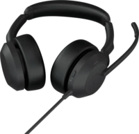 Jabra Evolve2 50 UC Vezetékes + Wireless Bluetooth Fejhallgató Headset - Fekete