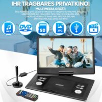 Reflexion DVD1424 Hordozható DVD Lejátszó - Fekete