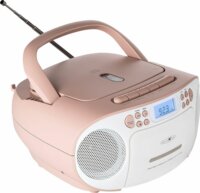 Reflexion RCR2260 Hordozható CD / Kazettás Rádió - Fehér / Rózsaszín