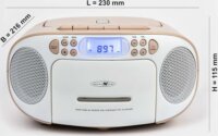 Reflexion RCR2260 Hordozható CD / Kazettás Rádió - Fehér / Rózsaszín