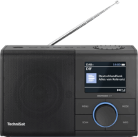 TechniSat 217 Digitradio Bluetooth hordozható DAB + FM RDS Zsebrádió - Fekete