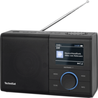 TechniSat 217 Digitradio Bluetooth hordozható DAB + FM RDS Zsebrádió - Fekete