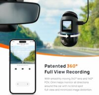 Xiaomi 70mai Dash Cam 4K Omni WiFi Autós Menetrögzítő Kamera - Fekete