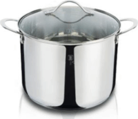 Berlinger Haus BH/6584 Rozsdamentes Acél Fazék Üveg fedővel Ø 26cm 9,5L - Inox