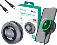 Aukey LC-G10 MagSafe Vezeték nélküli Töltő dokkoló 15W - Fekete