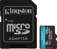Kingston 128GB Canvas Go! Plus microSDXC UHS-I CL10 Memóriakártya + Adapter
