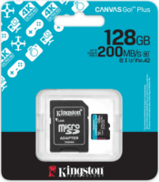 Kingston 128GB Canvas Go! Plus microSDXC UHS-I CL10 Memóriakártya + Adapter