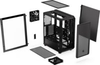 Endorfy ARX 500 Core Midi Torony Számítógépház + 2db 140mm ventilátor - Fekete