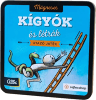Mágneses kígyók és létrák utazó társasjáték szett