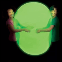 Super Wubble Csodálatos Sötétben világízó bubi labda 75 cm - Zöld