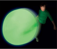 Super Wubble Csodálatos Sötétben világízó bubi labda 75 cm - Zöld
