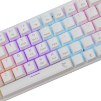 White Shark Wakizashi-2 Mechanikus Red Switch Vezetékes Gamer Billentyűzet ENG - Fehér