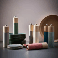 Peugeot Boreal Manuális Sóőrlő 21cm - Szürke/Natúr