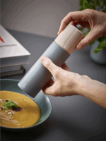 Peugeot Boreal Manuális Borsörlő 21cm - Sötétszürke/Natúr