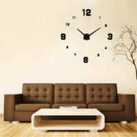 TOO CLW-100 Akril foszforeszkáló falióra 60-100cm - Fekete